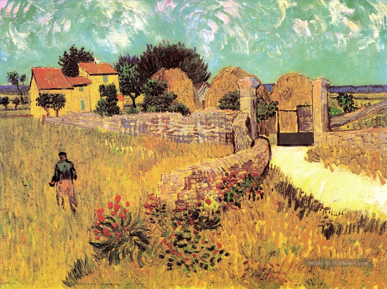 Ferme en Provence Vincent van Gogh Peintures à l'huile